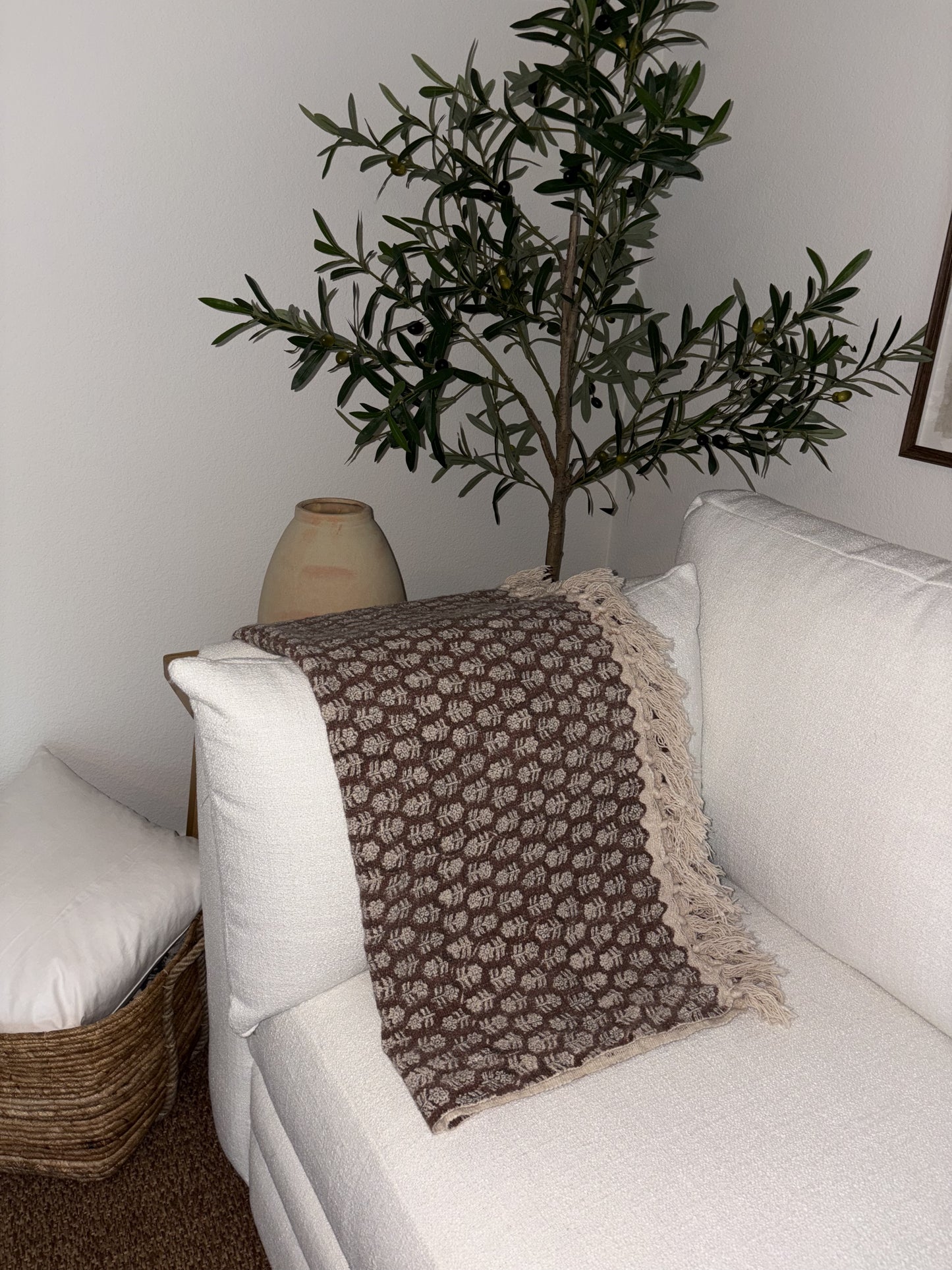 Megan - hand block print throw