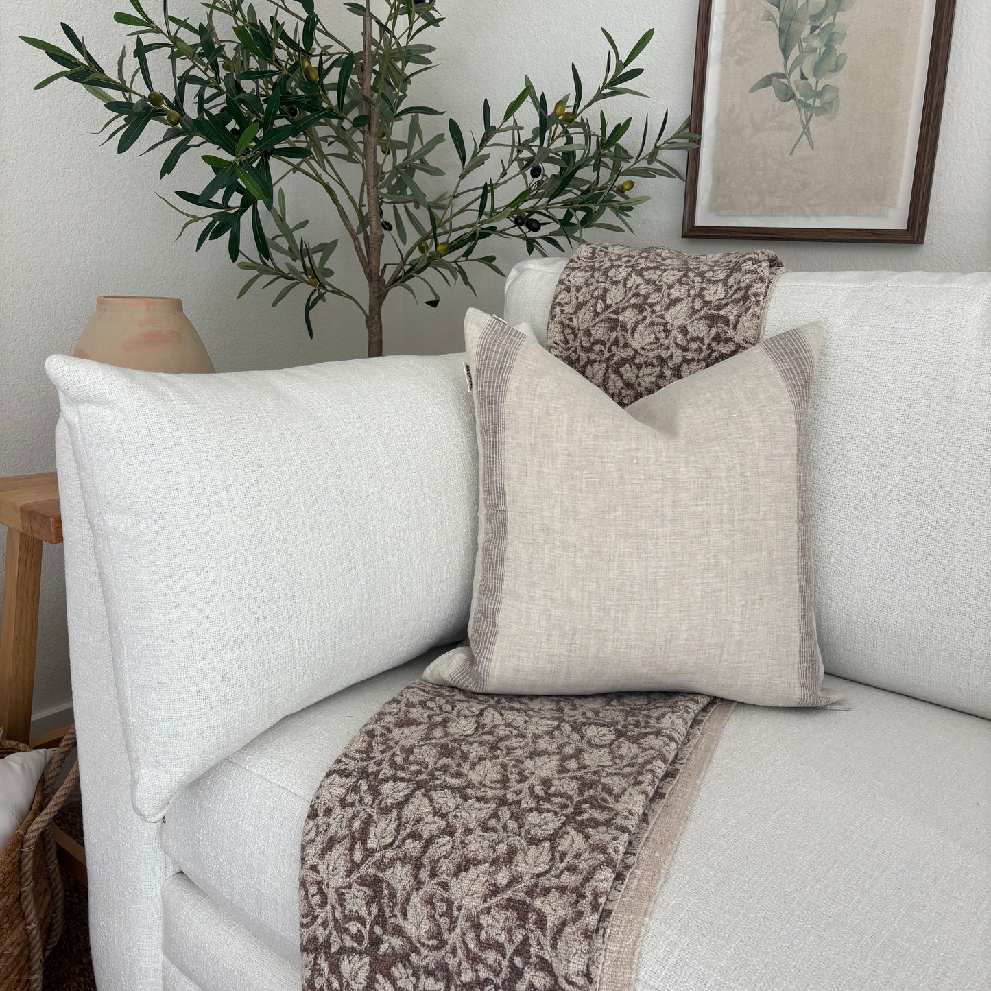 Sandra - hand block printed throw