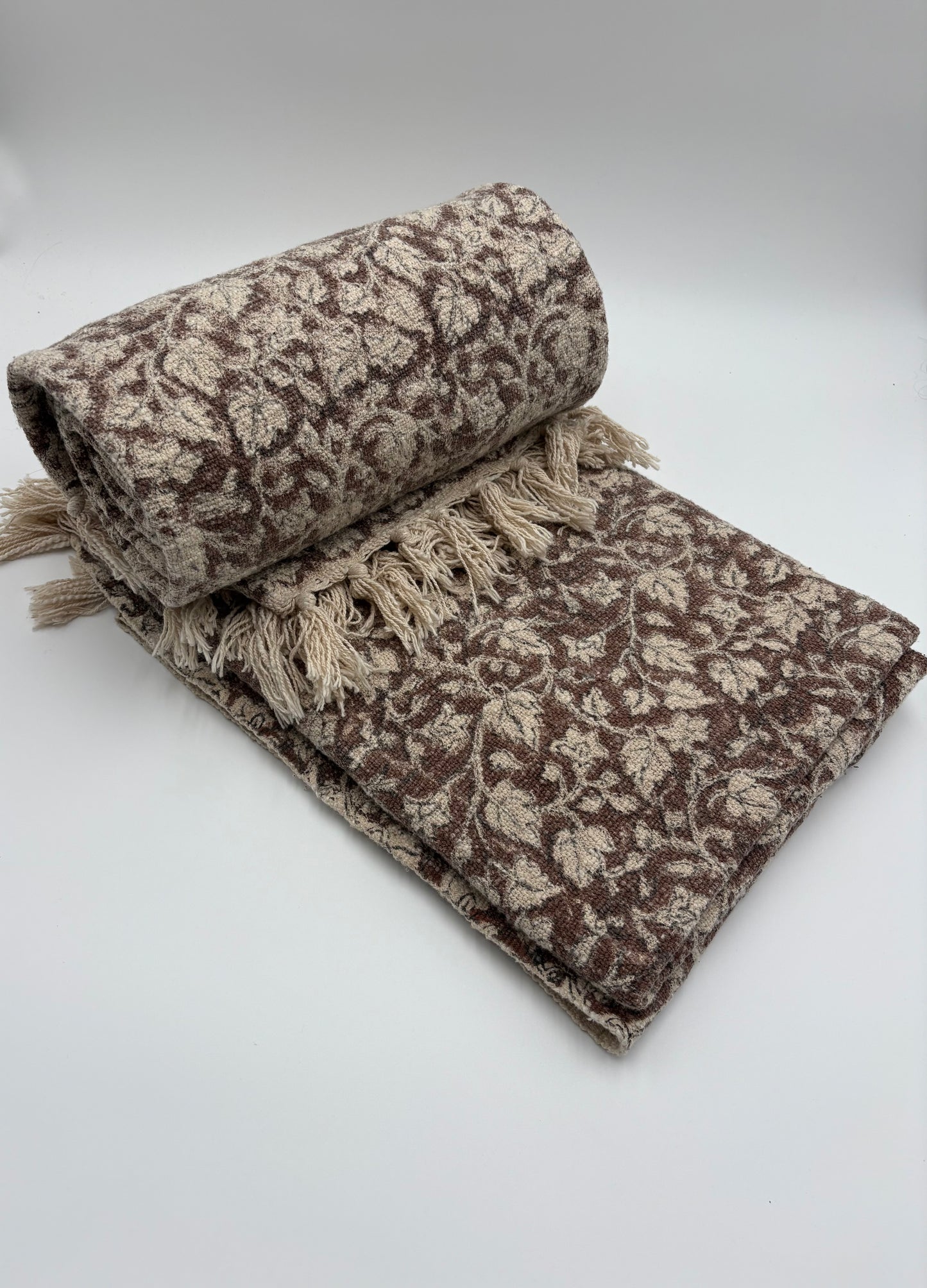 Sandra - hand block printed throw