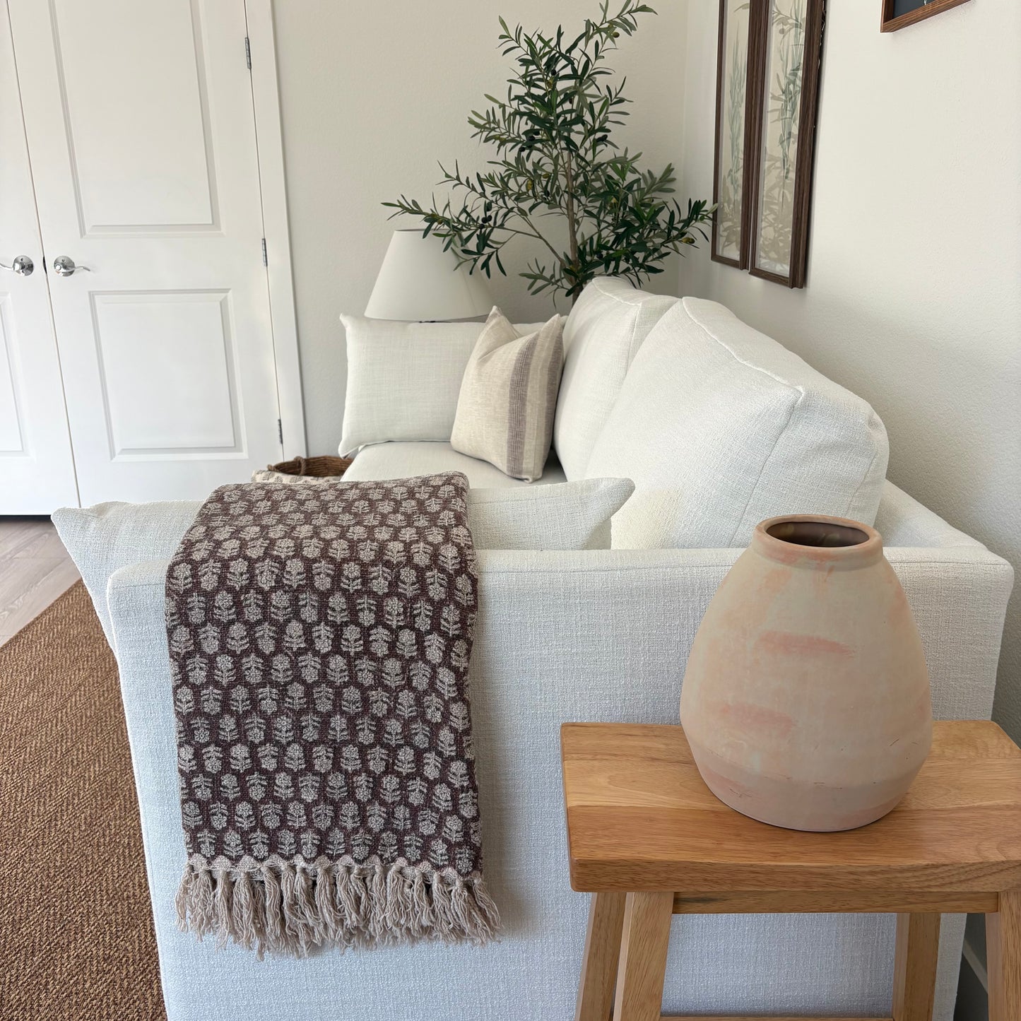Megan - hand block print throw