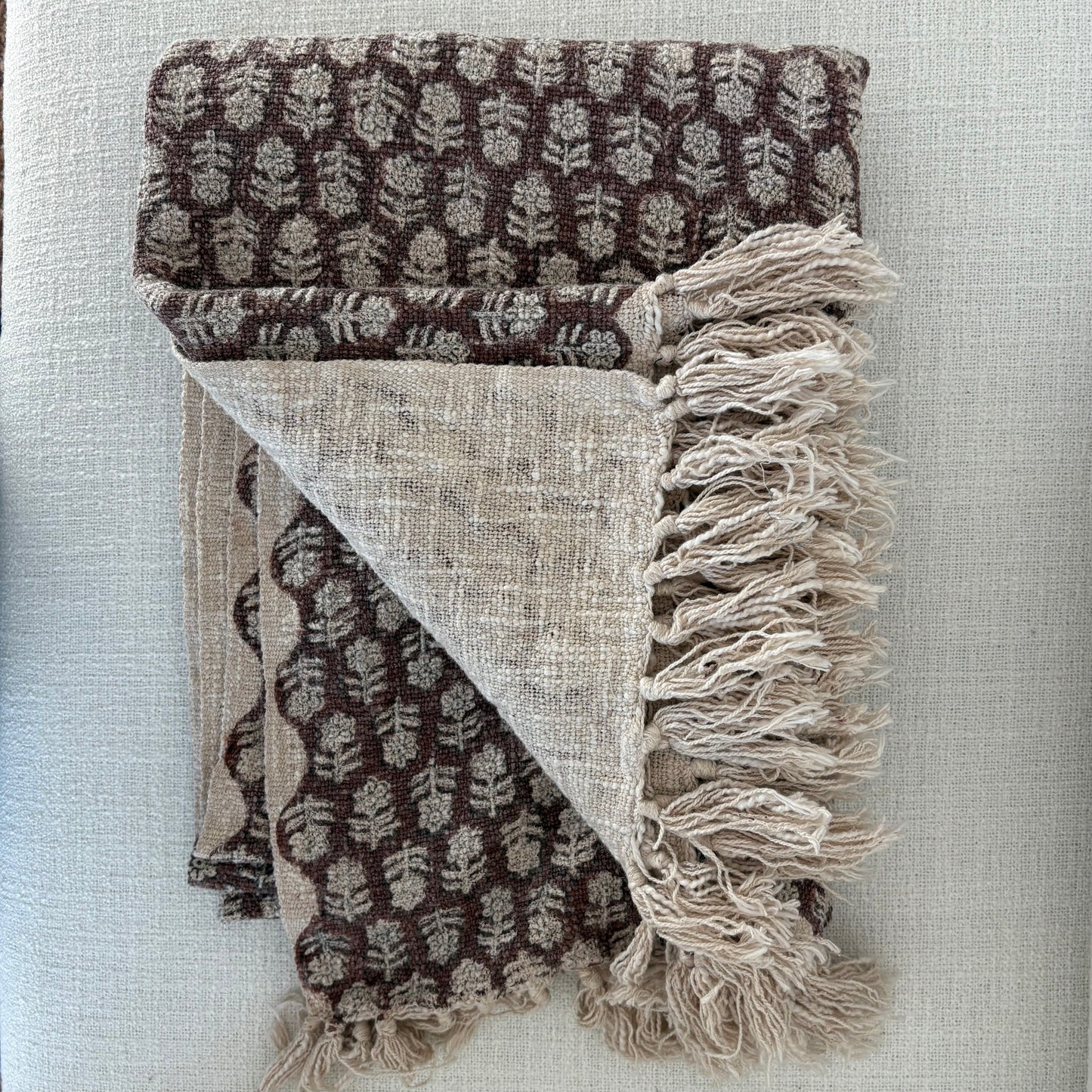 Megan - hand block print throw