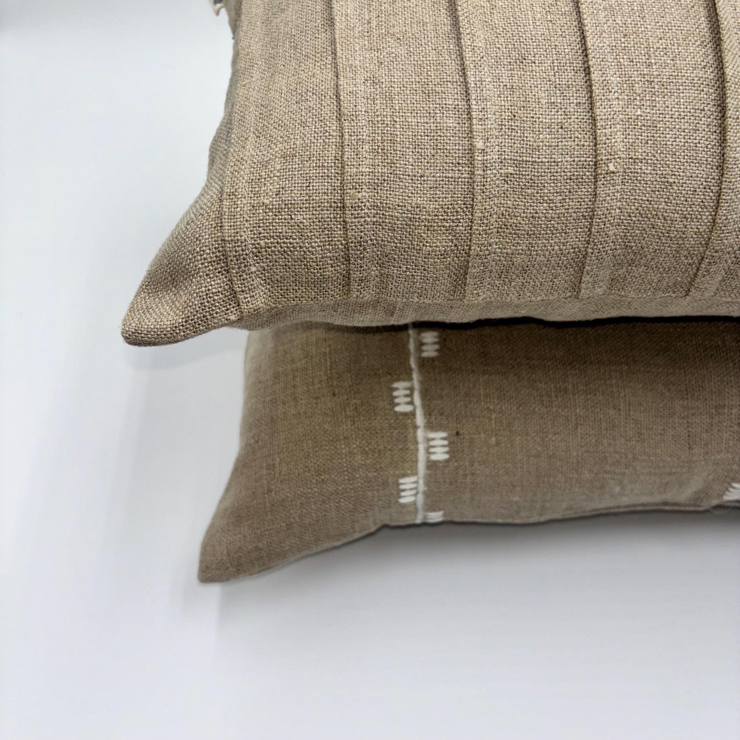 Madeline - linen burlap pillow cover (beige)