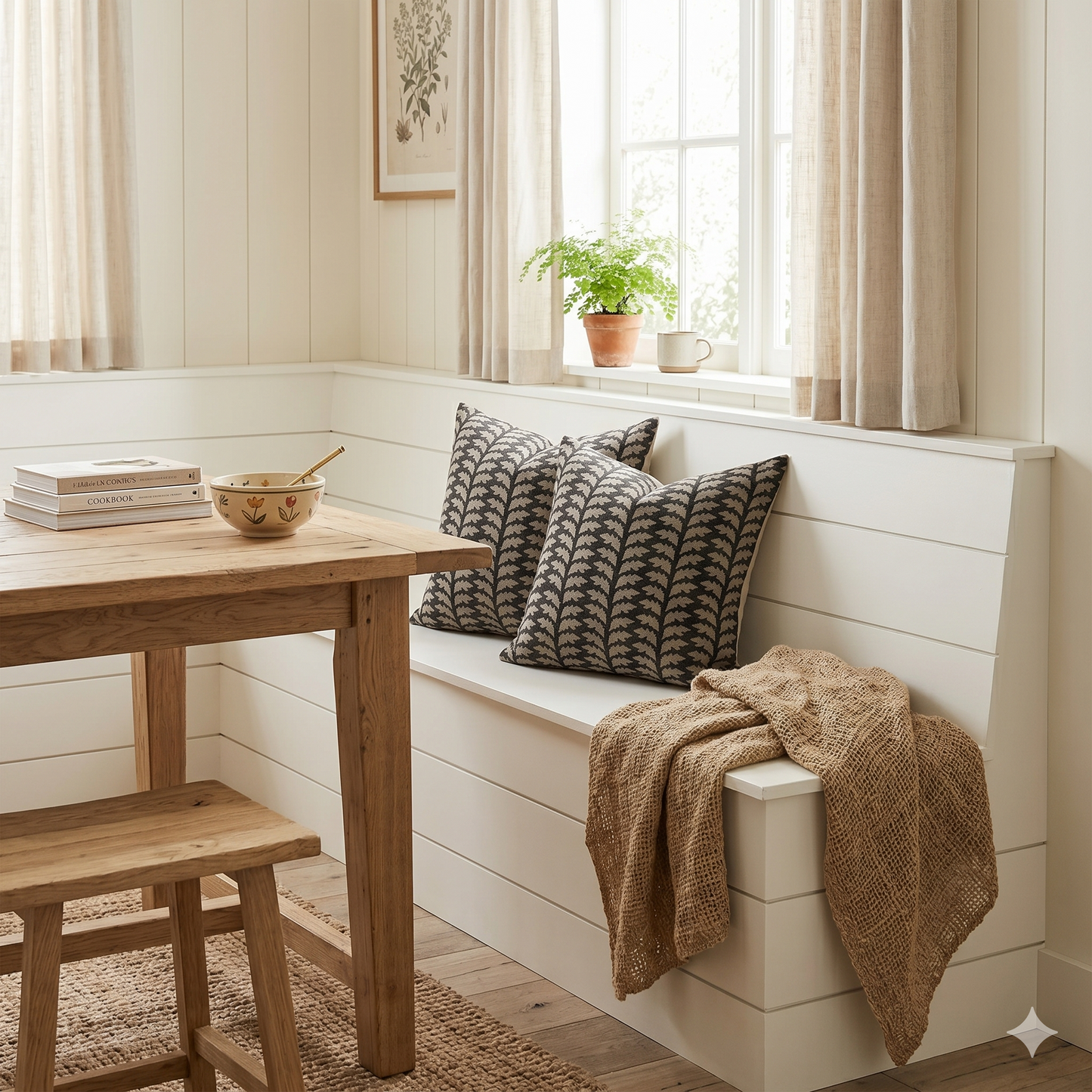 Floral pillow cover - green (Eva)