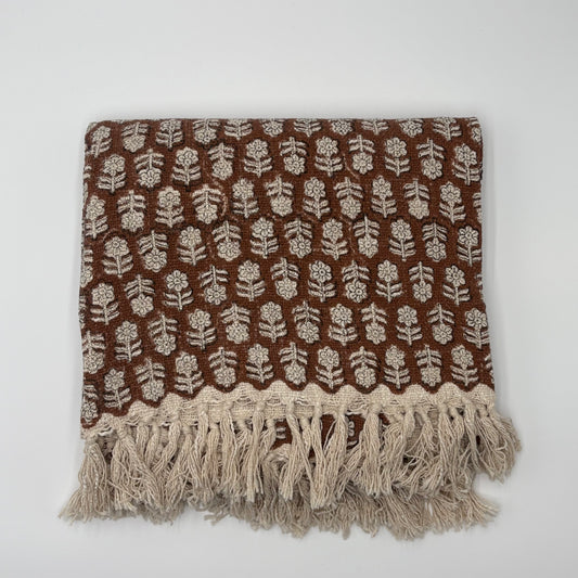 Megan - hand block print throw