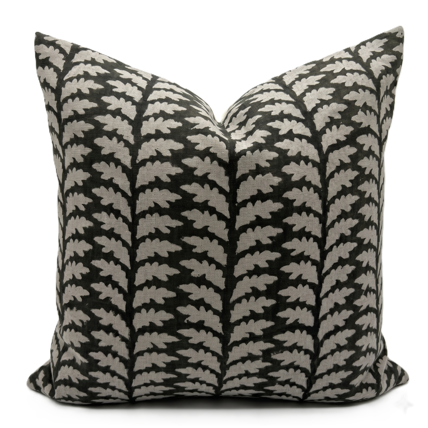 Floral pillow cover - green (Eva)