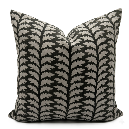 Floral pillow cover - green (Eva)