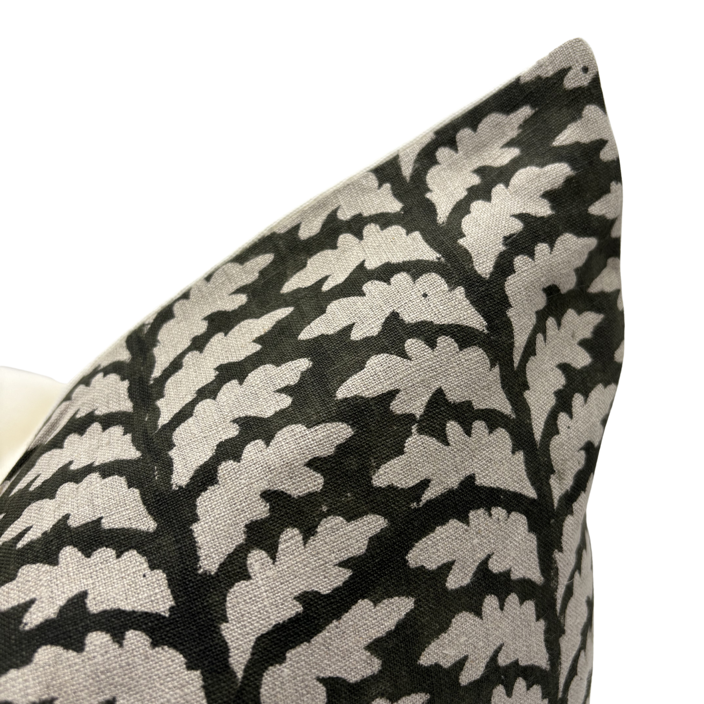 Floral pillow cover - green (Eva)
