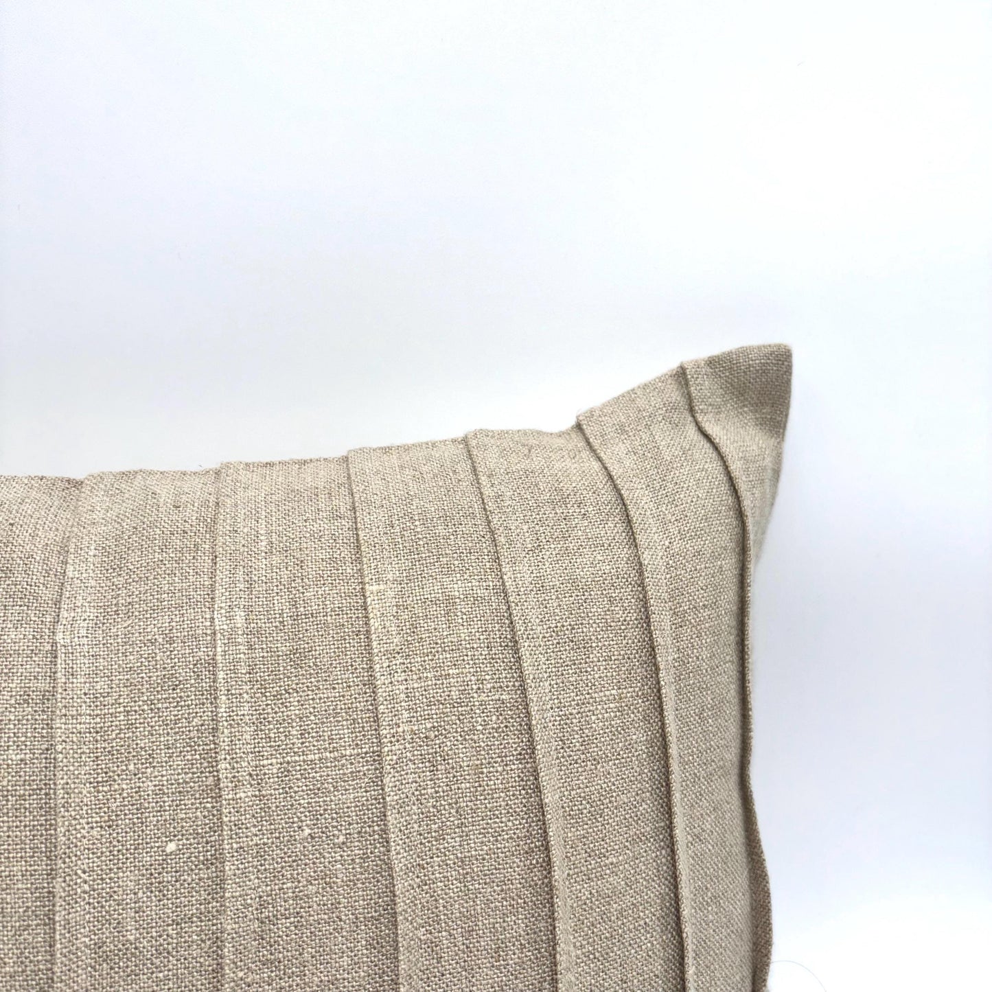 Brooklyn - Linen burlap pillow cover (beige)