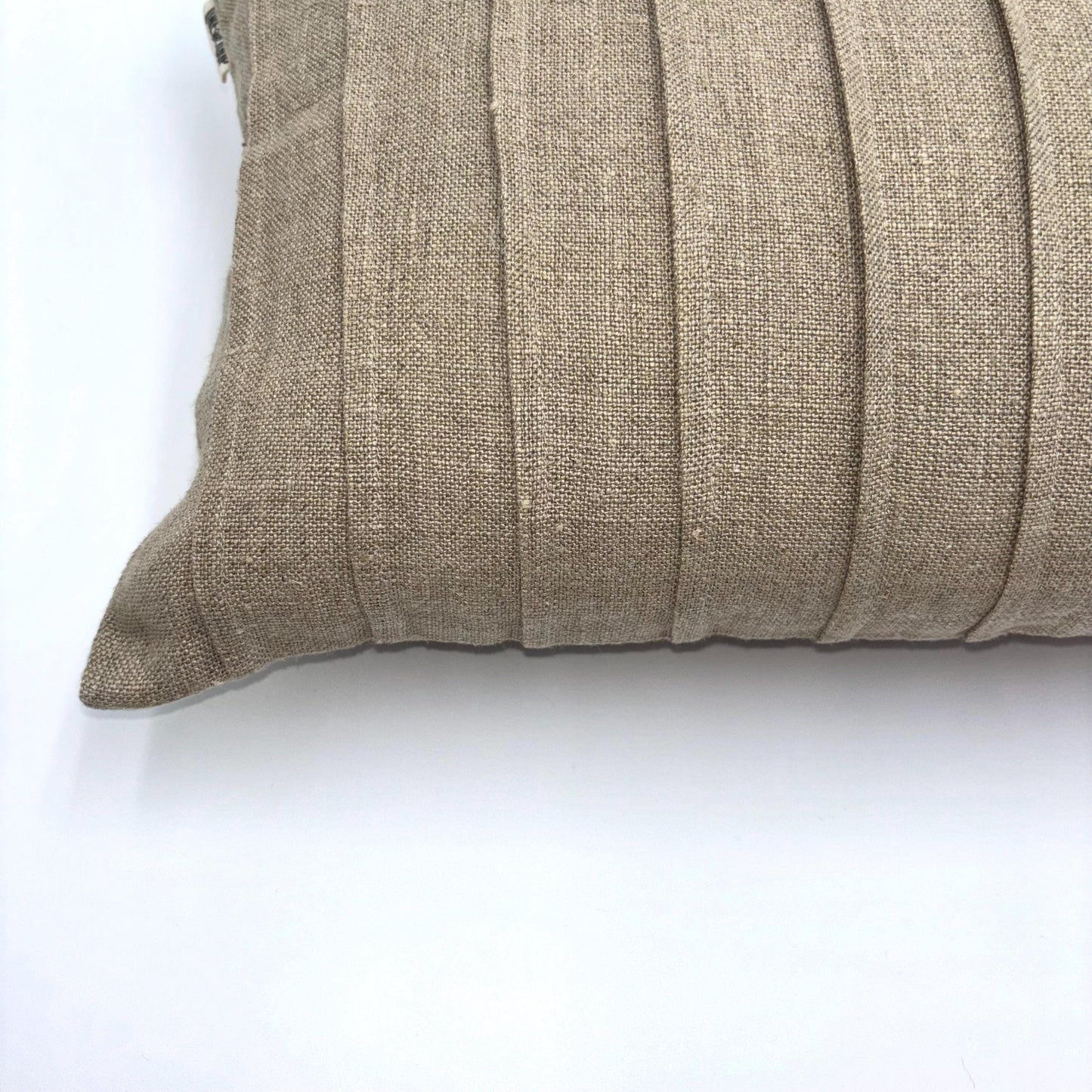 Brooklyn - Linen burlap pillow cover (beige)