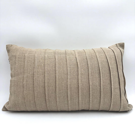 Brooklyn - Linen burlap pillow cover (beige)