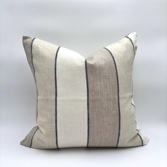 Stella - yarn dyed linen pillow cover (beige)