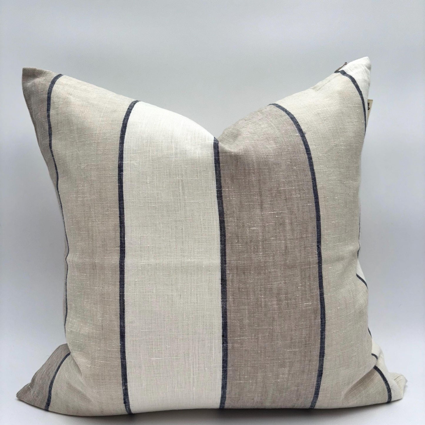 Stella - yarn dyed linen pillow cover (beige)