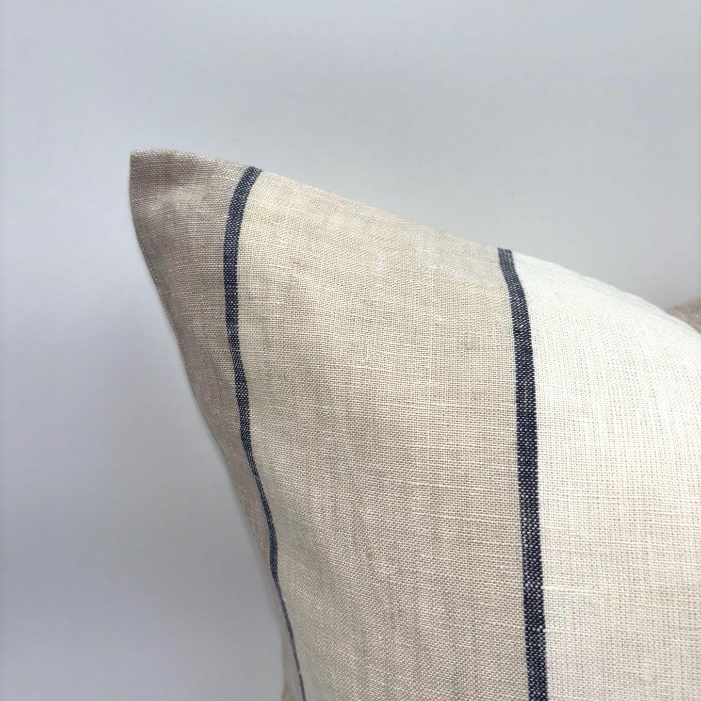 Stella - yarn dyed linen pillow cover (beige)